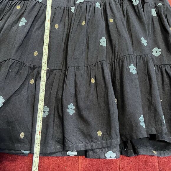 Bombay Paisley Babydoll Dress Embroidered Floral Puff Sleeve Size Small Boho - Picture 9 of 9